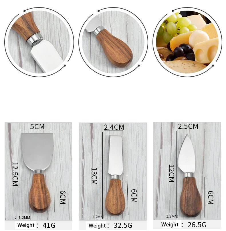 Featured image for '6-Piece Stainless Steel & Acacia Wood Cheese Knife Set The Perfect Gift for Cheese Lovers'